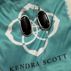 Kendra Scott Black and Silver Earrings